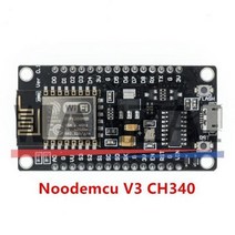 부품 개발 호환 보드 무선 모듈 NodeMcu V3 CH340 Lua WIFI Internet Of Things ESP8266 Pcb 안테나 및 Arduino 용 USB 포트 포함, NodeMcu-CH340-V3