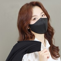 뮤즈 KF94 국내산 새부리형 컬러 마스크 숨쉬기편한 저자극 친환경 톤업 마스크 식약처인증 의약외품 개별포장 (50매입), 검정색(KF94마스크50매입)