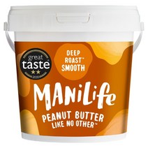 ManiLife Peanut Butter 영국 마니라이프 딥 로스트 스무스 피넛 땅콩 버터 스프레드 잼 1kg, 1개