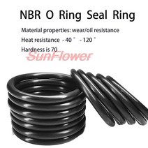 고무오링 100-10pcsBlack O 링 개스킷 CS3.1mm OD10 220mm NBR 자동차 니트릴 고무 원형 형 부식 오일 저항 씰링 와셔, [21] OD 31mm (50pcs), [01] 3.1mm