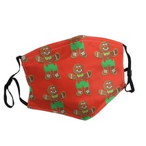 Gingerbread Men S10 성인용 인쇄 마스크 일본 만화 영화 방진 빨 조절 가능