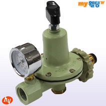 화영상사 LPG 가스 레귤레이터 압력조정기 HYRM-10 중압 조절기 10Kg (상업용 공업용), 1개