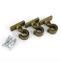 천장 고정 커튼봉 브라켓 커텐봉 걸이 링 3P 색상랜덤