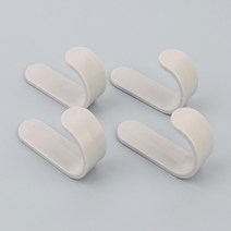 회색 4P 앞치마 걸이 벽에거는 옷걸이 붙이는 부착형고리 마스크걸이대 보관 후크, 기본, 기본
