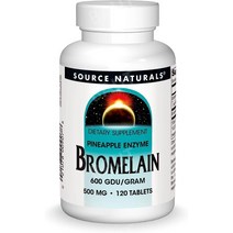 소스 내추럴스 브로멜라인 500mg 120정 1통 Bromelain, 1개