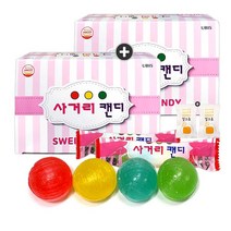 유비스 사거리캔디(24봉입) x 2통(+밀크츄 2개포함), 1세트