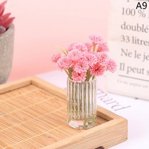 미앤하우스 인형의 집 미니어처 액세서리 미니 작은 별 꽃 모델 유리병 꽃병 장난감 장식, 08 A9