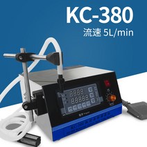 반자동 액상 액체 충진기 음료 꿀 화장품주입기 정량 주입기 소분기 정량기, KC-380 분당5L(필터 드립 풋페달 자동)