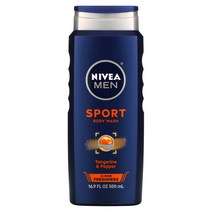 Nivea 니베아 남성용 스포츠 바디 워시 탠저린 페퍼 500ml 16.9fl oz