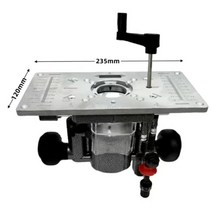 우드라우터 목재 라우터 작업 리프트 테이블 65mm 직경 모터 밀링 리프팅 트리머 조각 기계용 플런지베이, 01 은
