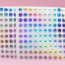 의류 숫자 금액표 번호 미니 옷 원형 스티커 101 메뉴판제작 홀로 1P 부자재 200번, 본상품선택