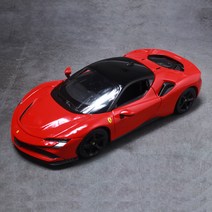 브라고 1:18 페라리 SF90 스트라달레 레드 다이캐스트 모형 자동차장난감 피규어