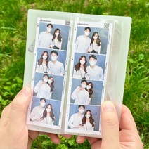 인생네컷앨범 스티커 폴라로이드 수납 남자친구 커플 친구 선물 포토북, 고양이/하늘색