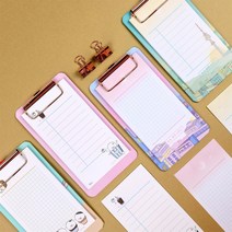 아이비스 메모 미니 클립보드 메모받침 떡메모지 수첩, 랜덤발송