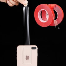 초강력 양면테이프 방수 실리콘 아크릴 투명 접착 테이프 욕실 자동차 2cm x 10M 1개, 2cm X 10m (1mm)
