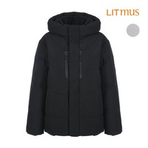 리트머스 리트머스 공용 스트레치 덕다운 후드 숏 패딩 점퍼_LK9WU947