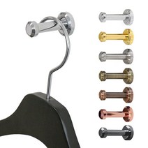 마다컴퍼니 옷걸이 벽걸이행거 다용도 고정 후크 벽행거 미니, (무광골드)