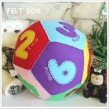 숫자 딸랑이 오각공 공예 바느질 인형만들기 펠트diy