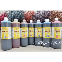 들꽃아트 안개보존액 1리터 1개 46색 / 프리저브드 용액 드라이플라워 보존화 염색약, 12.블루
