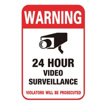 새로운 10 개몫 방수 선 스크린 PVC 홈 CCTV 비디오 감시 보안 카메라 알람 스티커 경고 데칼 표지판