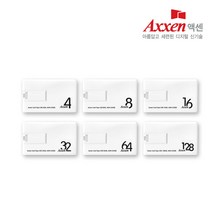 액센 U35 카드형 메모리USB 4GB~128GB [화이트], 128GB