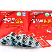 여성 철분제 헴철 어린이 철분제 임산부 임신부 수유기 노인 철분보충제 임신준비영양제 건강기능식품 500mg X 120캡슐
