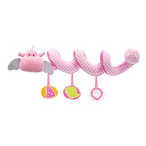 아기 딸랑이 교육 완구 어린이 활동 나선형 침대 유아 침대 벨 아기 놀이 어린이 유모차 걸이식 인형 장난, 05 Pink dragon