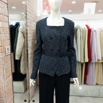 JJ JIGOTT 제이제이지고트 스퀘어넥 더블 버튼 페플럼 자켓 GKBA0JK33