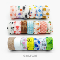 [GOLFUN] 골펀 골프 핑거밴드 자가접착 밴드 손가락 테이핑, 11. 멀티 플라워