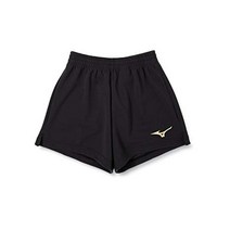 MIZUNO [Mizuno] 배구 착용 게임 바지 표준 숙녀 V2MB8202 95 Black X Gold XL