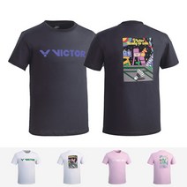 빅터 남성 여성 티셔츠 V233RT-5342U