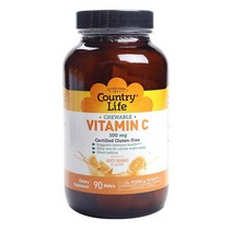 Country Life Vitamins 츄어블 비타민 C 500 mg 웨이퍼 90개입 1개