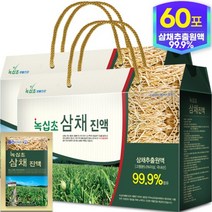 녹십초생활건강 삼채명가 녹십초 국산 삼채 진액 2박스 (80mlx60포) 추출원액 99.9%, 60개, 80ml