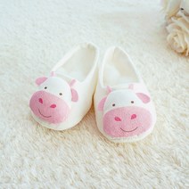 오가닉 카우 아기신발만들기 DIY (옐로 / 핑크 / 블루 / 스트라이프), 블루 카우 아기신발