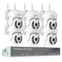 보안 카메라 보안 카메라movols h.265 3mp hd 무선 cctv 시스템 양방향 오디오 방수 ptz wifi ip 보안 카메라 8ch p2p nvr 비디오 감시 키트, 없음, 6ptz의 8ch nvr
