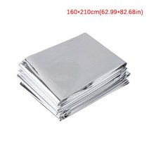 군용반합 백패킹 군용 코펠 야외 생존 응급 처치 비상 담요 군사 구조 키트 방풍 방수 호일 열 캠핑 하이킹용, [05] 160x210cm silver