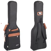 견고한 프리미엄 전기베이스 일렉트릭 기타 가방 두께 스폰지 패딩 케이스, 02 Brown ElectricGuitar
