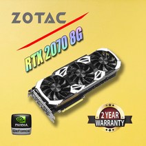 중고 ZOTAC Geforce NVIDIA RTX2060 6G RTX2060Super 8G 비디오 카드 그래픽 GPU, 11 RTX2070 8G