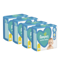 유럽산 팸퍼스 베이비드라이 밴드2단계 (4~6kg) 파우더향 밴드형 기저귀 172매 Pampers 바우처