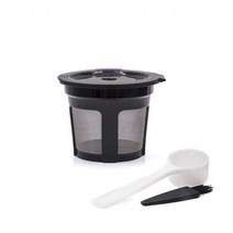 커피필터 핸드드립 여과지IcafilasRefillable Keurig 커피 캡슐 재사용 가능 K-컵 필터 2.0 & 1.0 브루어용, 01 1pcs