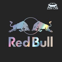 찐카 RedBull 로고 캠핑 데칼스티커 ZCCP-16 /캠핑스티커 /캠퍼스티커, 그레이, 소형