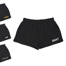 [W921BF2] 고급 블랙 무지형 반바지 SSAT
