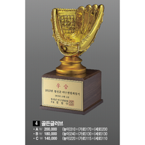우승상사 골든글러브 우승컵 트로피(ABC 사이즈)