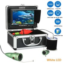 Underwater Fishing Camera 어선 어신감지기 어탐기 수심측정기 어군 탐지기 GAMWATER 수중 낚시 비디오 카메라 키트 1000tvl 6W IR 34, 협동사, 백색 LED 10M 케이블