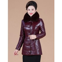 구스다운 페이크 코트 크롭 여성 레더점퍼 하이넥 더블무스탕 라이더 퀄팅 레자 오버핏