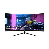 Z Z-EDGE Z-Edge 30인치 커브드 게이밍 모니터 200Hz 리프레시 레이트 21:9 2560x1080 울트라 와이드 R1500 곡률 MPRT 1ms FPS-RTS