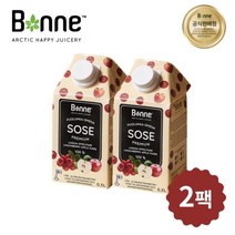 본네 링곤베리 애플 퓨레 주스, 500ml, 2개
