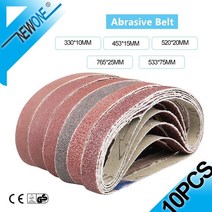 밸트샌더 벨트 샌딩 페이퍼 10pc 연마 45315 샌더 샌더 부착 그라인더 폴리 셔 전동 공구 액세서리 목재 연질 금속 연마, 그릿 40-10pcs, 762x25mm