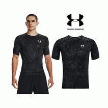 [언더아머] 남성 HeatGear 컴프레션 프린티드 반팔 1370324-001