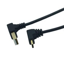 D sub 케이블 PC 컴퓨터 슬림 모니터 전선 단자 젠더 금 도금 업 앵글 USB2.0 (타입 A) 수 USB3.1 C) & 드원 USB 데이터 동기화 및 충전 커넥터, 25cm_up